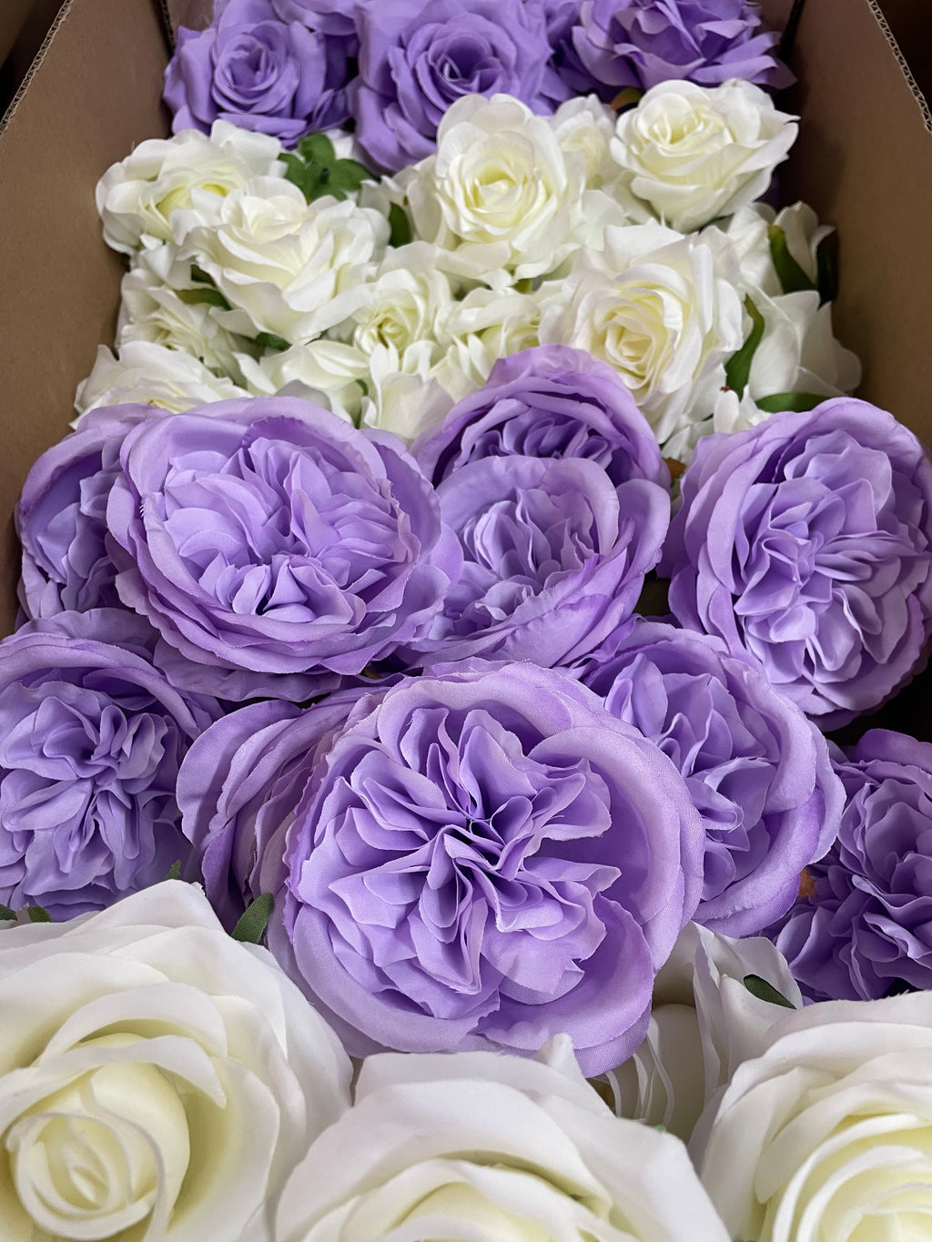 60/70 PCS Artificial Flower Heads (ZS1), Mixed Colors for Wedding & DIY Decor