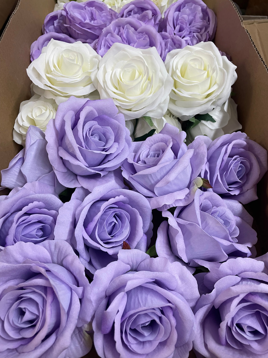 60/70 PCS Artificial Flower Heads (ZS1), Mixed Colors for Wedding & DIY Decor
