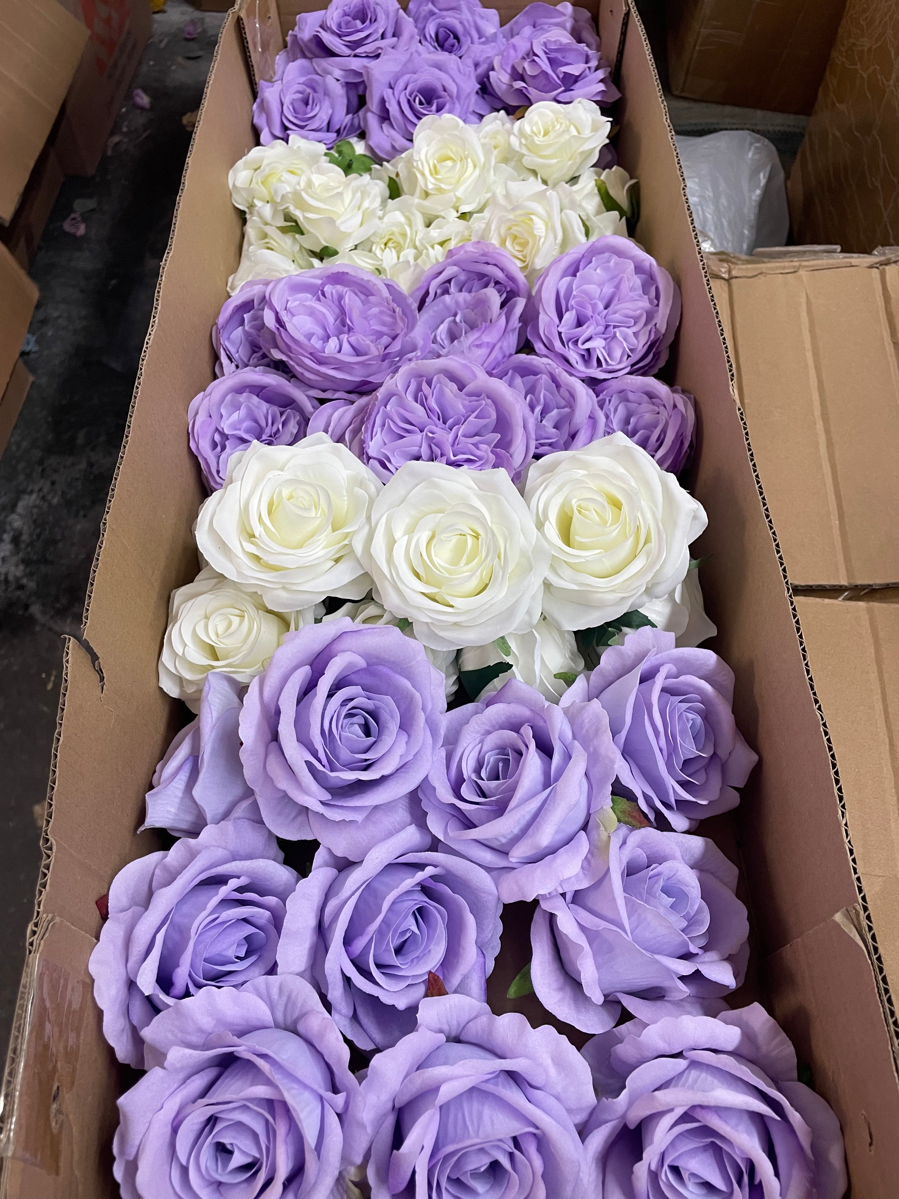 60/70 PCS Artificial Flower Heads (ZS1), Mixed Colors for Wedding & DIY Decor
