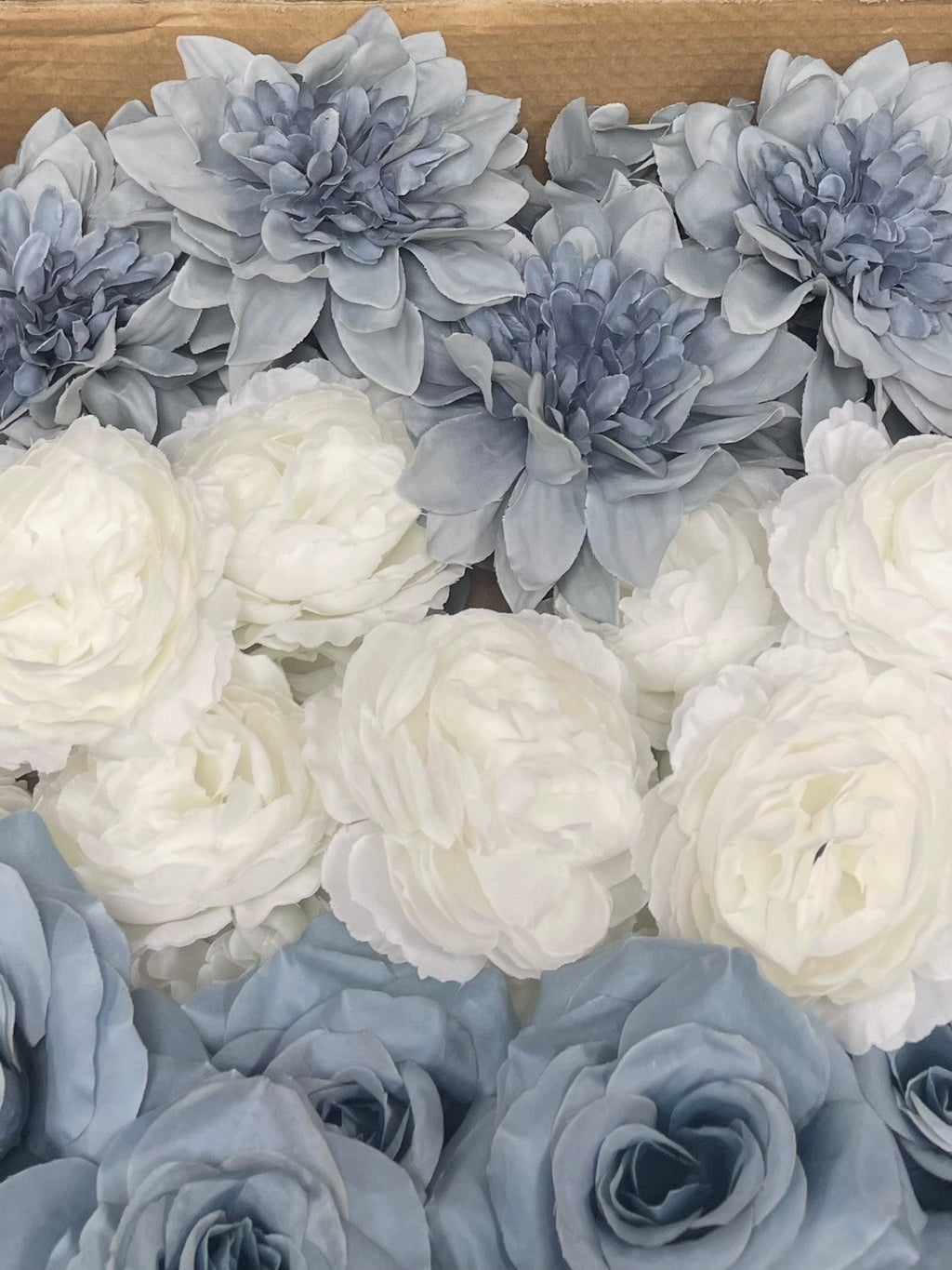 50/60 PCS Artificial Flower Heads (DS4), Mixed Colors for Wedding & DIY Decor