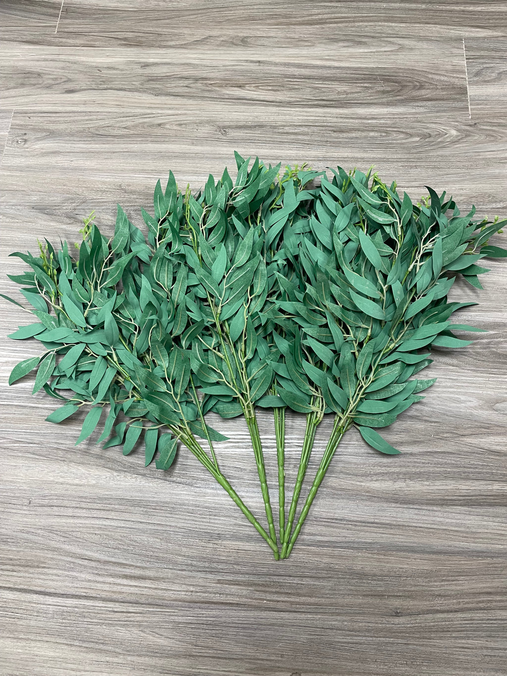 3Bunches/5Bunches Faux Eucalyptus Stems, Realistic Greenery for Wedding & Home Decor (AG1)