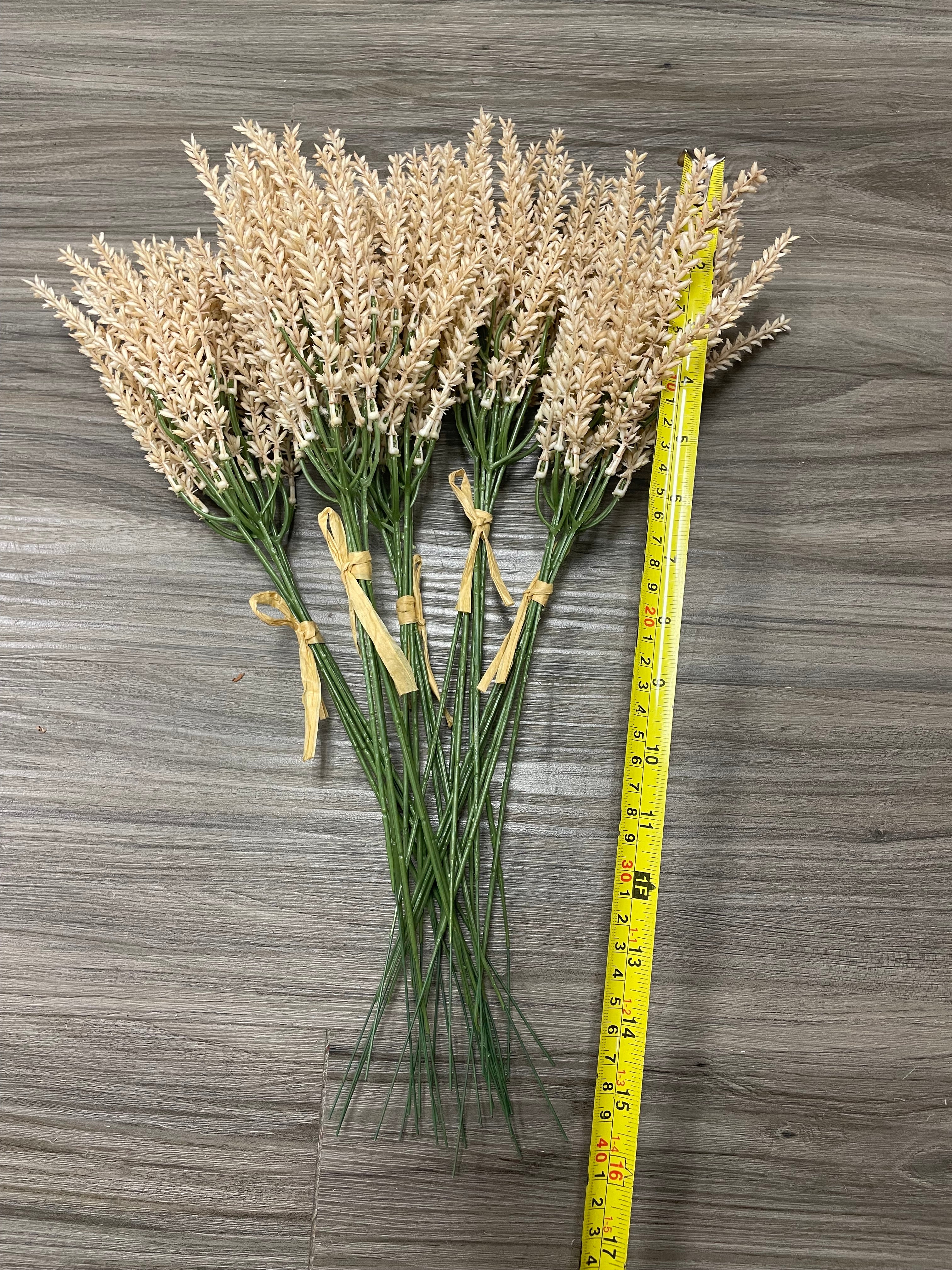 3Bunches/5Bunches Artificial Hanging Grass Stems, Beige Dried Look, Realistic Filler for Wedding & DIY Decor (AF3)