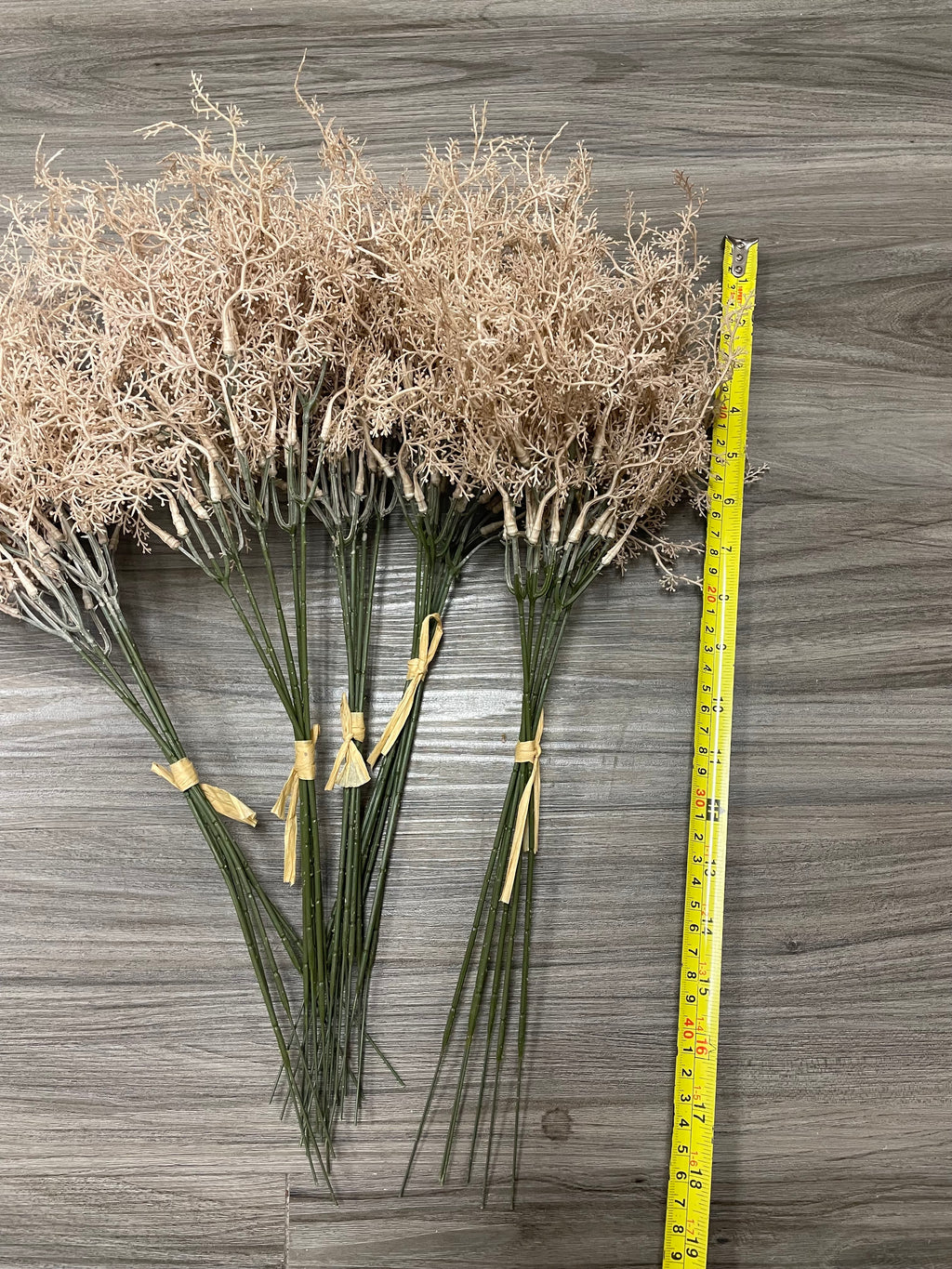 3Bunches/5Bunches Artificial Dried Grass Stems, Beige Natural Look Filler for Wedding Bouquets & DIY Decor (AF3)