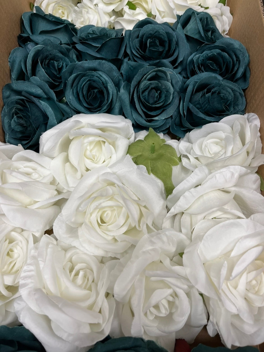 60/70 PCS Artificial Flower Heads (LU4), Mixed Colors for Wedding & DIY Decor