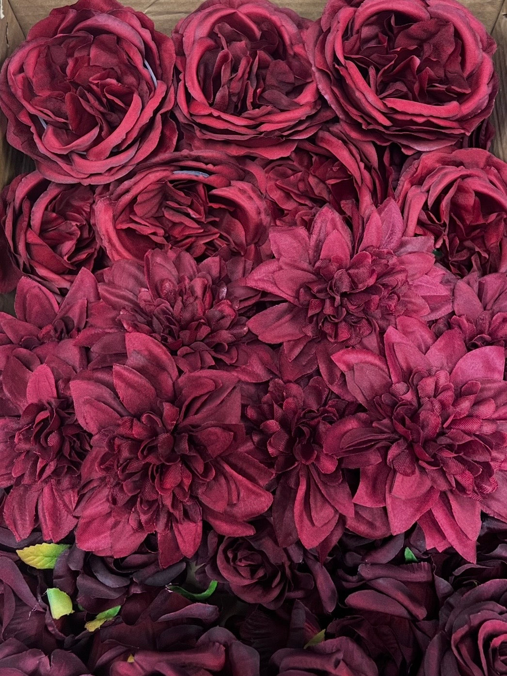 50/60 PCS Artificial Flower Heads (BW2), Mixed Colors for Wedding & DIY Decor
