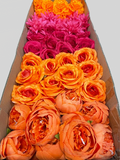 50/60 PCS Artificial Flower Heads (JS1), Mixed Colors for Wedding & DIY Decor