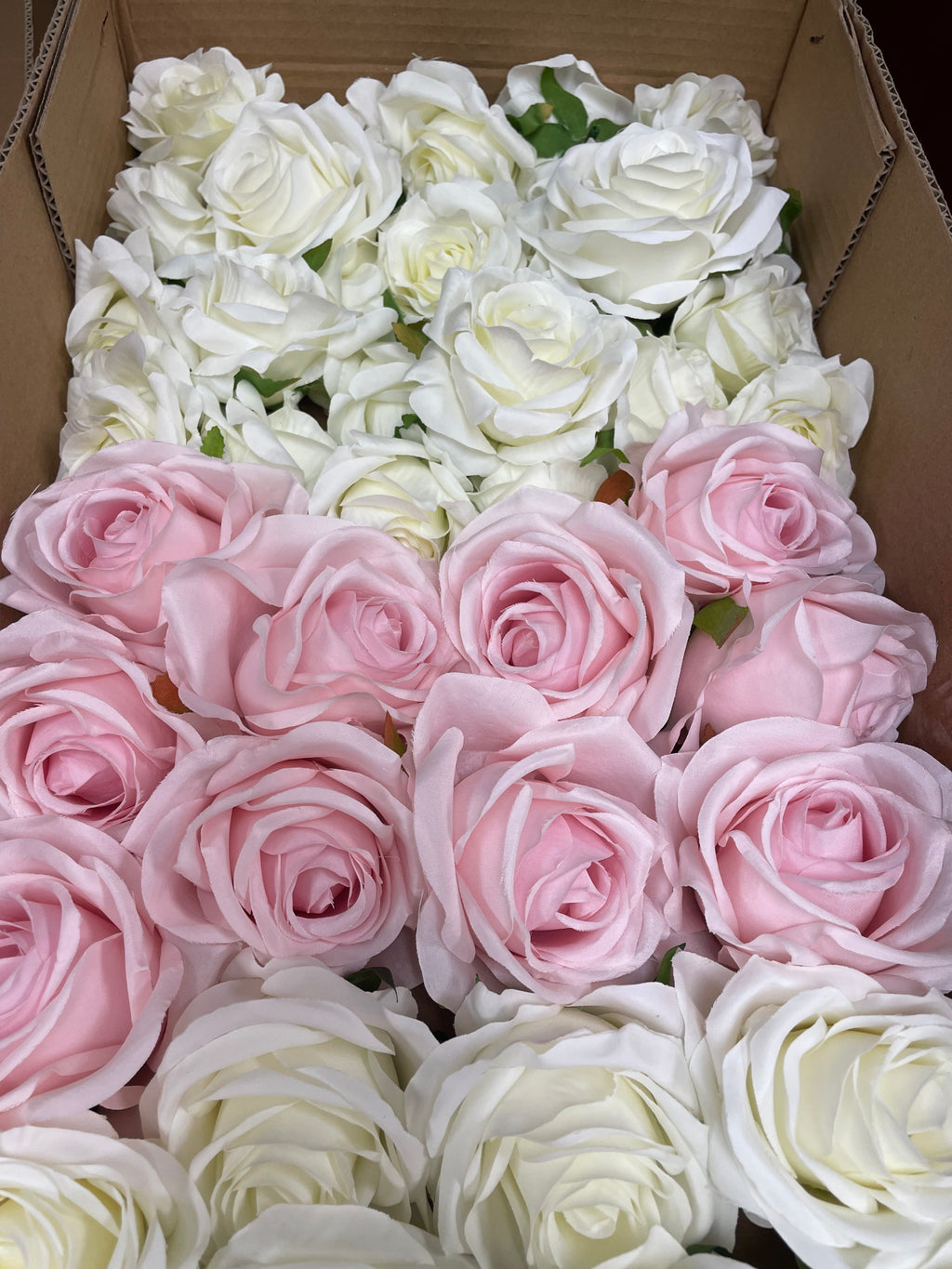 60/70 PCS Artificial Flower Heads(HS7) – Mixed Colors for Wedding & DIY Decor