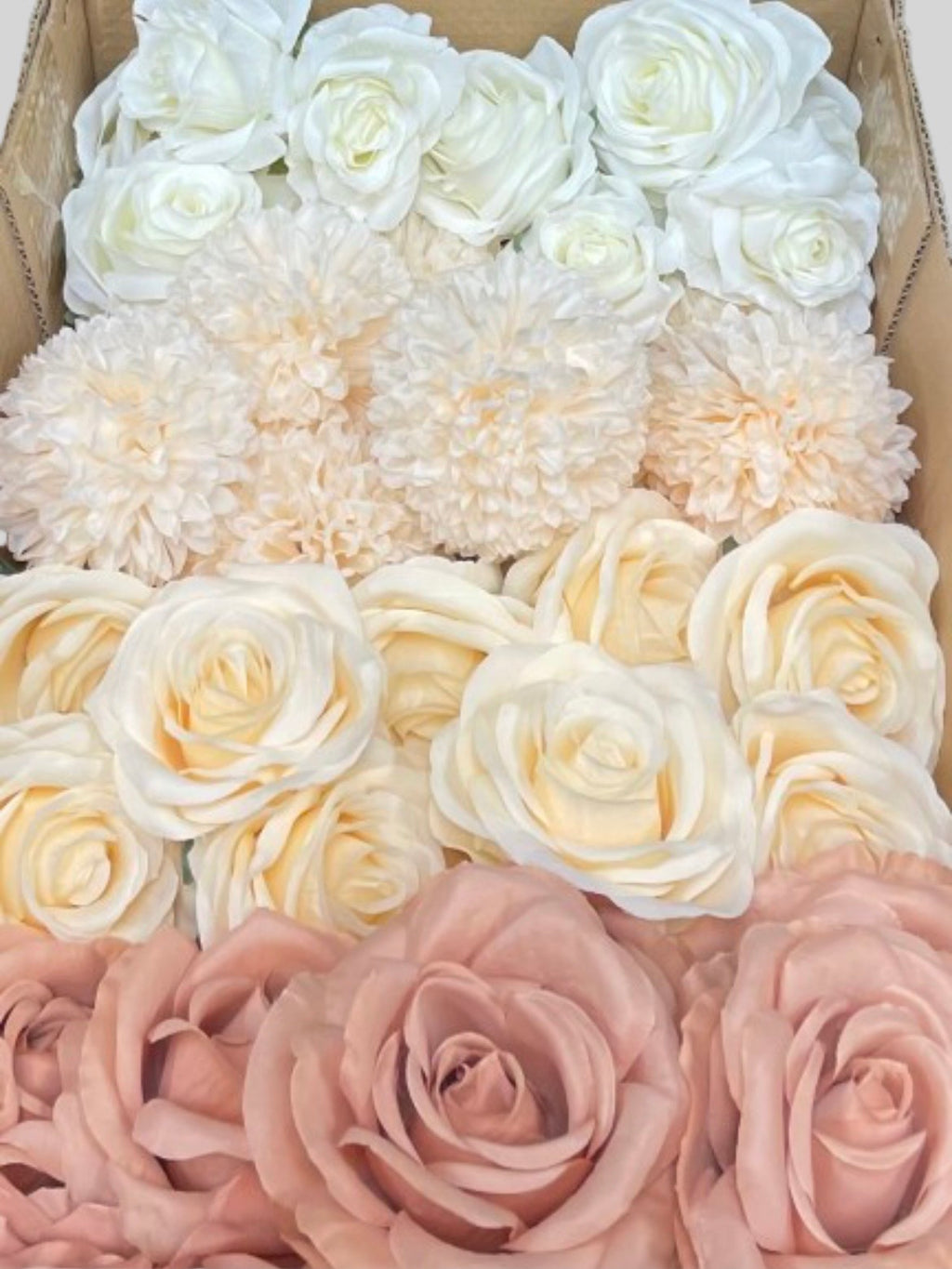 60/70 PCS Artificial Flower Heads (OS2AH), Mixed Colors for Wedding & DIY Decor