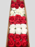 60/70 PCS Artificial Flower Heads (RW1), Mixed Colors for Wedding & DIY Decor
