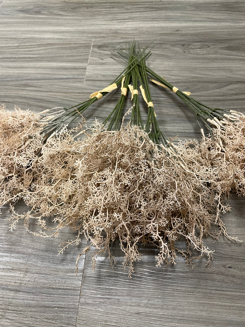 3Bunches/5Bunches Artificial Dried Grass Stems, Beige Natural Look Filler for Wedding Bouquets & DIY Decor (AF3)