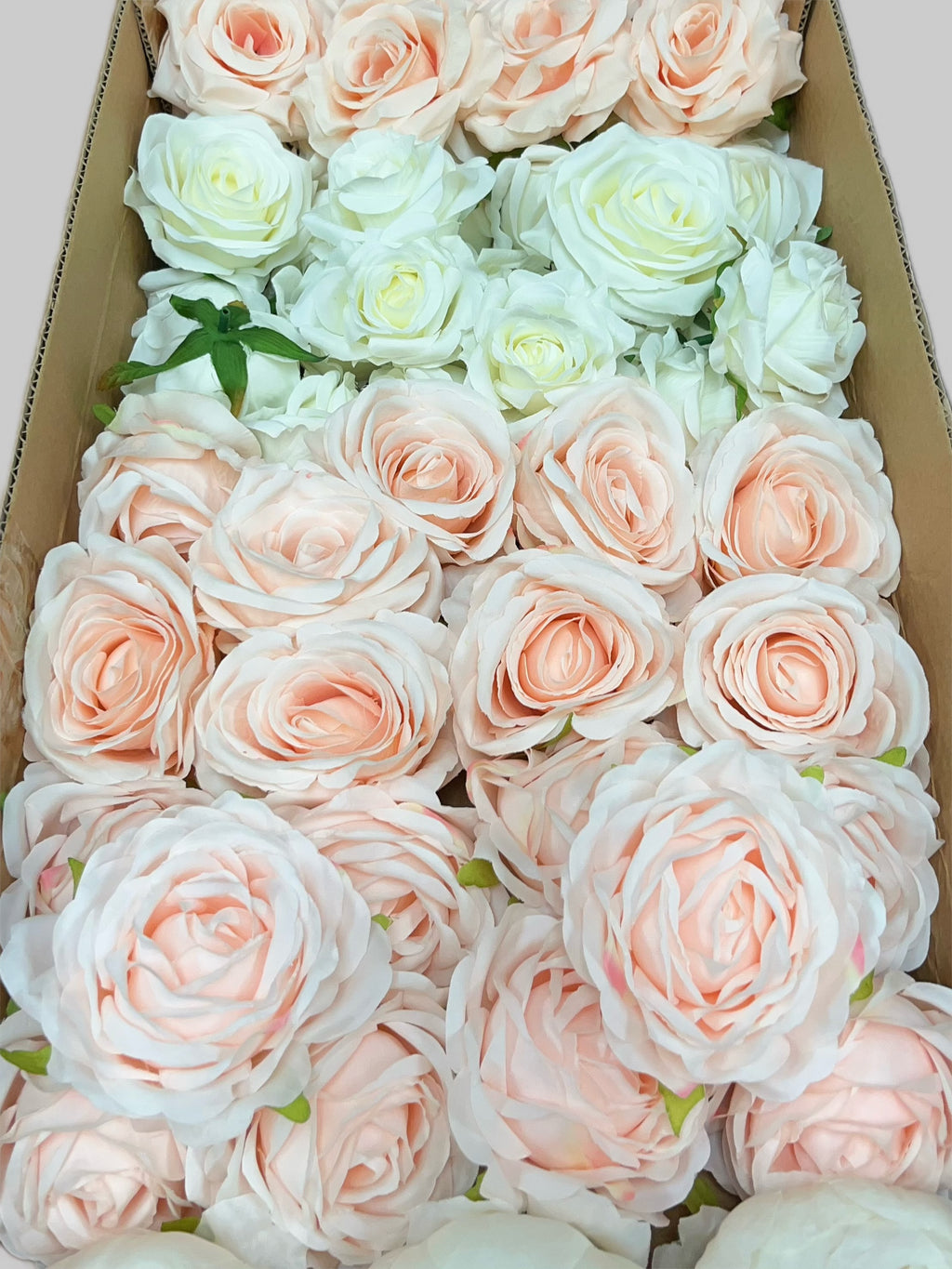 60/70 PCS Artificial Flower Heads (HS9), Mixed Colors for Wedding & DIY Decor