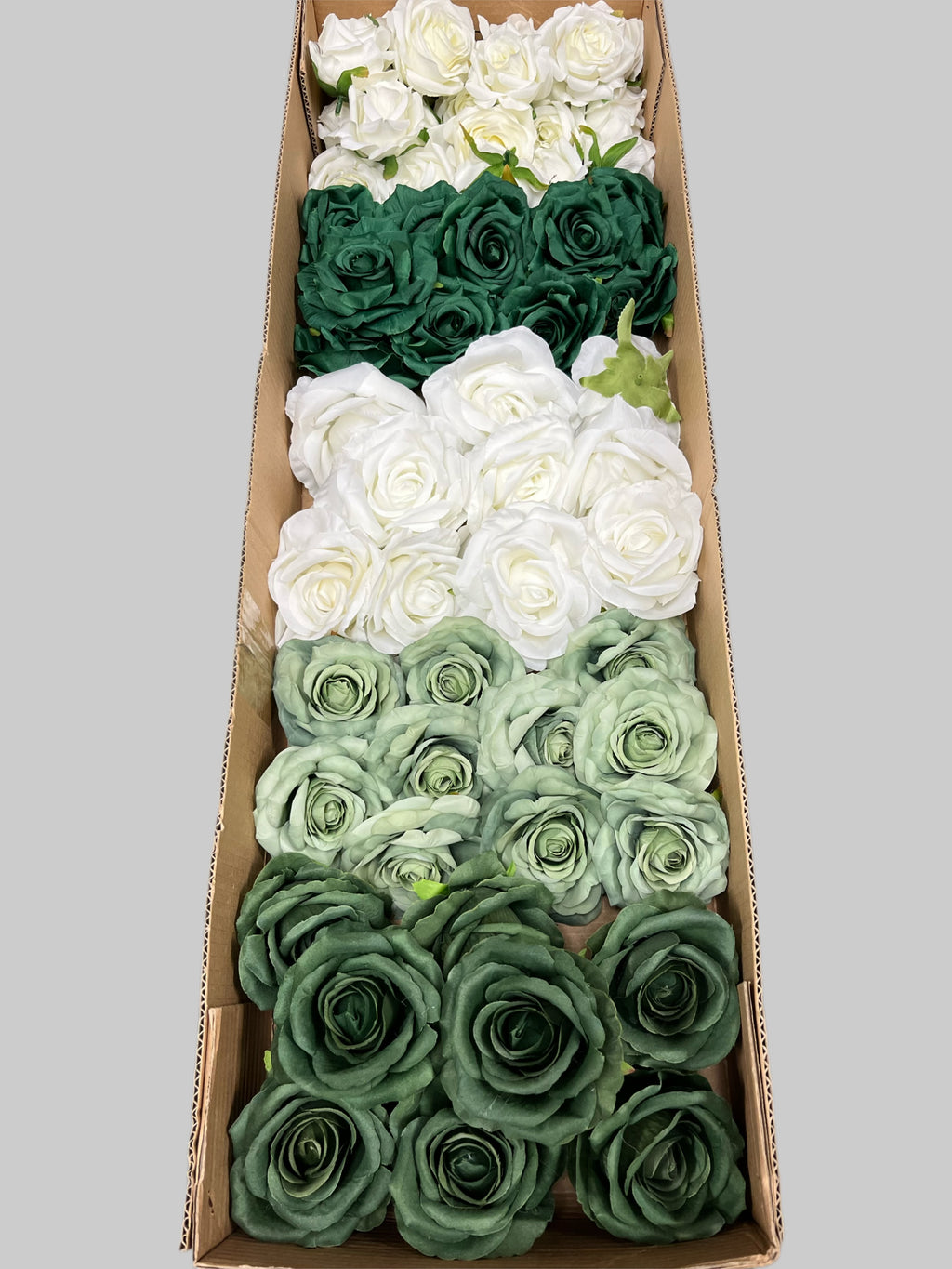 60/70 PCS Artificial Flower Heads (LU3), Mixed Colors for Wedding & DIY Decor