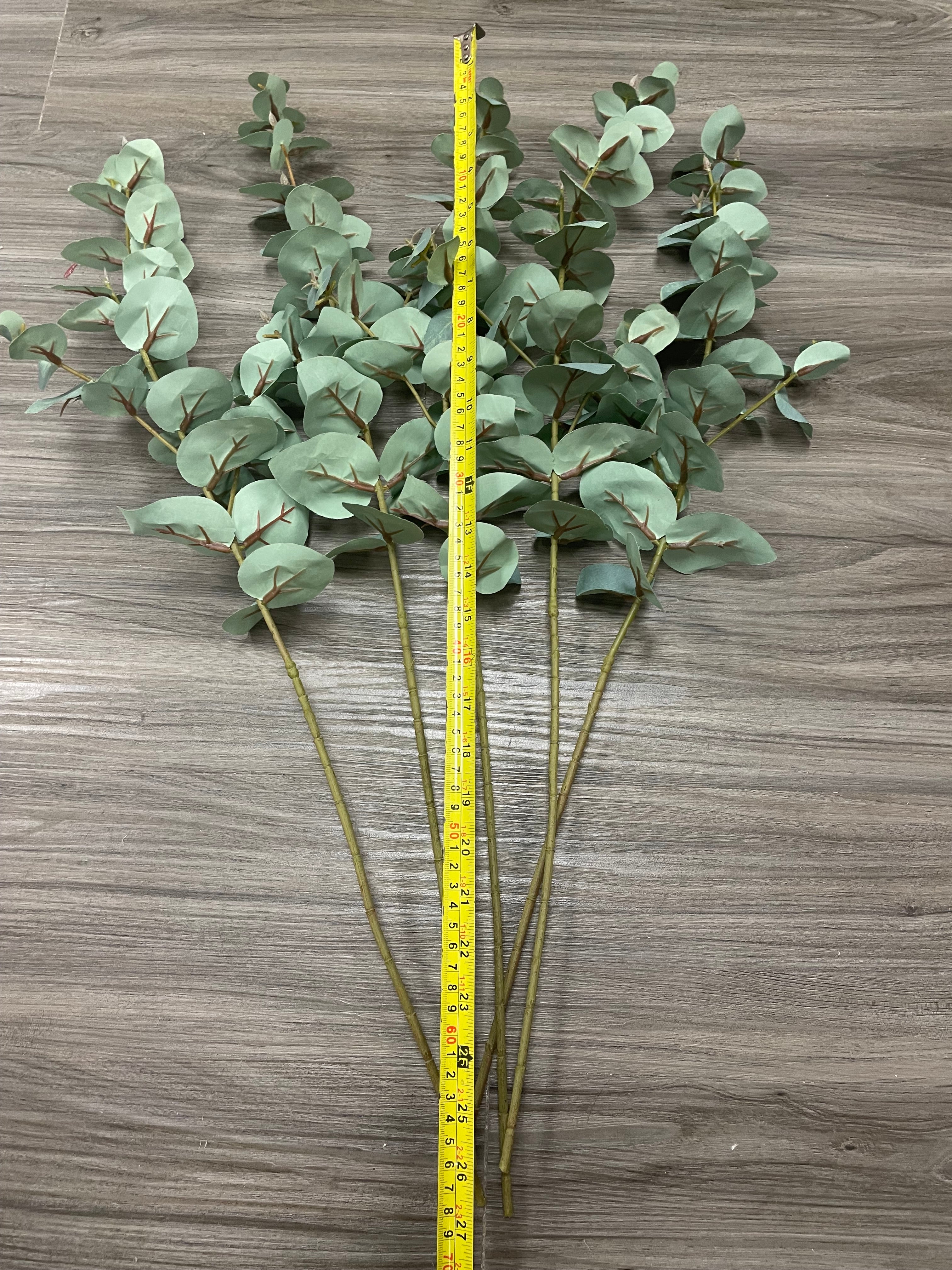 3Bunches/5Bunches Eucalyptus Greenery Stems, Artificial Silver Dollar Leaves, Realistic Filler for Wedding & Home Decor (AG13)