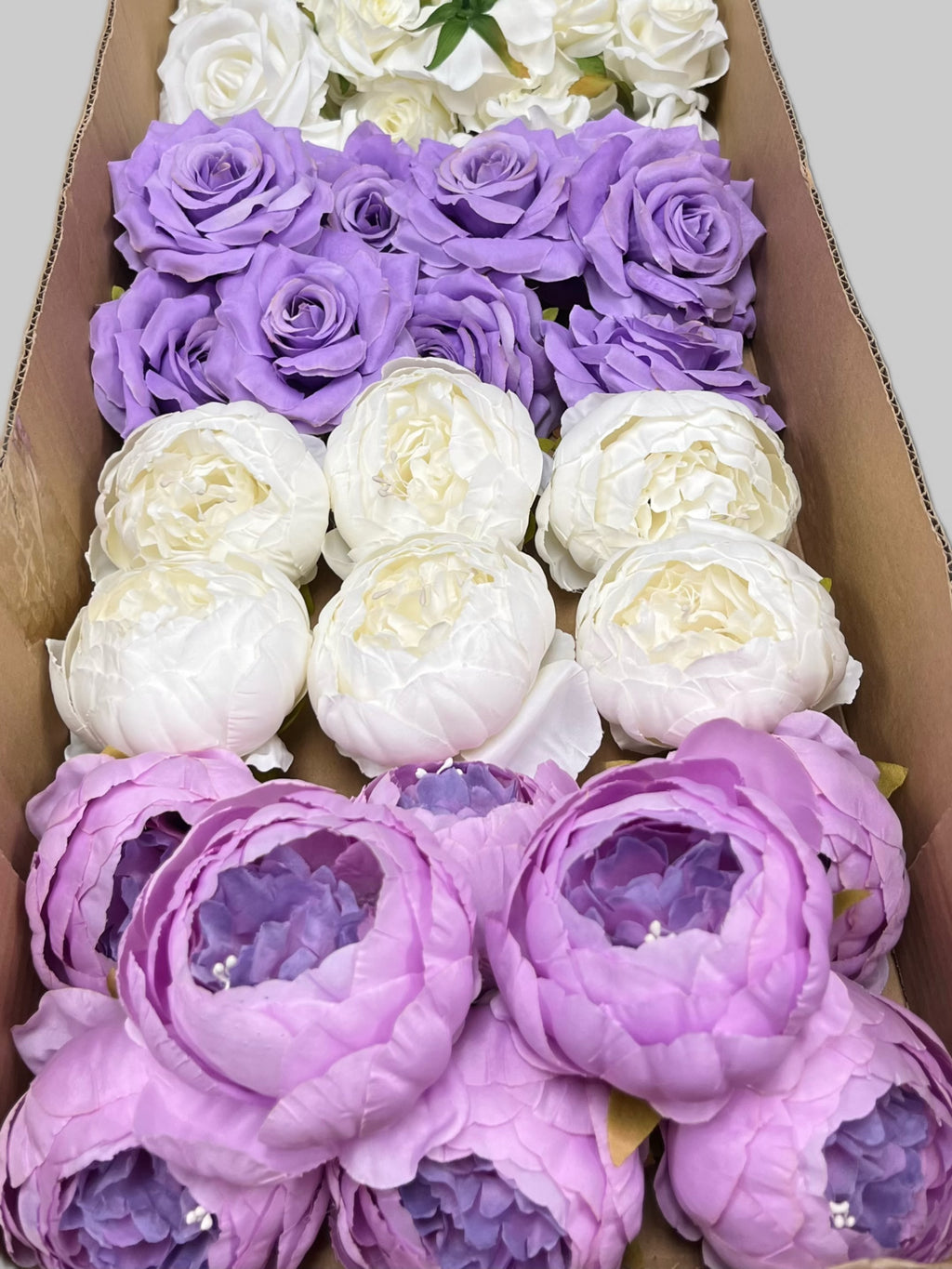 60/70 PCS Artificial Flower Heads (ZS4CE), Mixed Colors for Wedding & DIY Decor