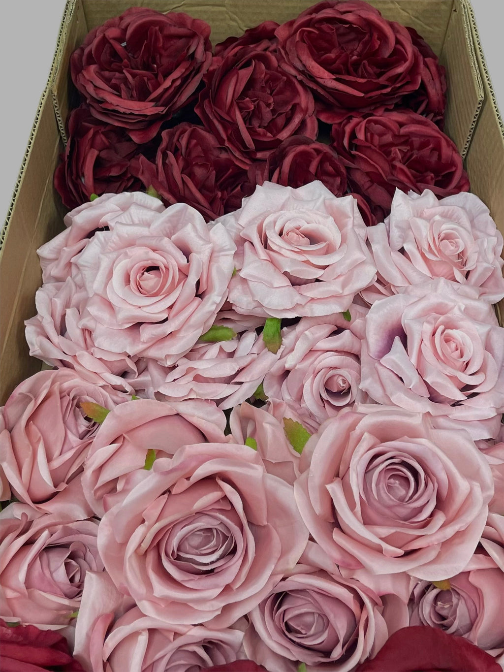 60/70 PCS Artificial Flower Heads (BP1CE), Mixed Colors for Wedding & DIY Decor