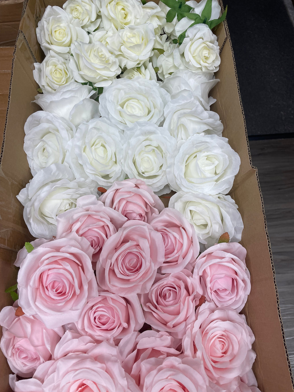 60/70 PCS Artificial Flower Heads(GS2) – Mixed Colors for Wedding & DIY Decor
