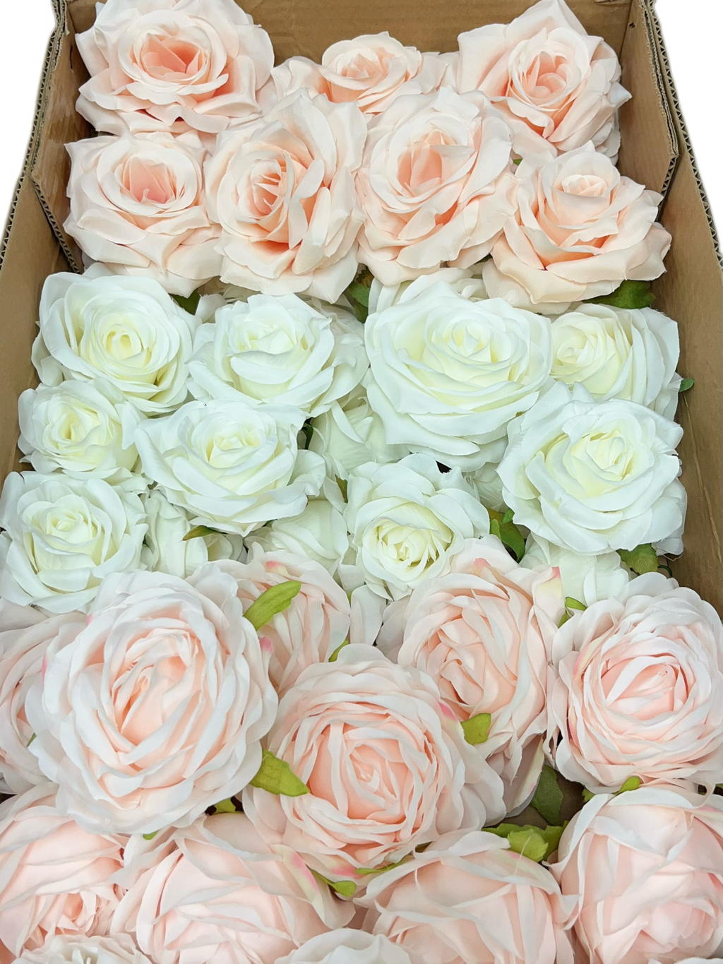 60/70 PCS Artificial Flower Heads (HS8), Mixed Colors for Wedding & DIY Decor