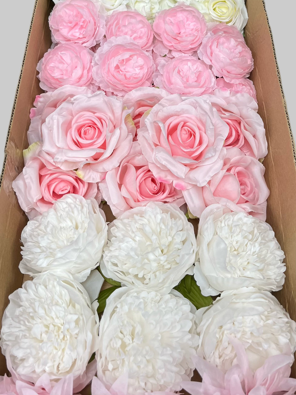60/70 PCS Artificial Flower Heads (HS5), Mixed Colors for Wedding & DIY Decor