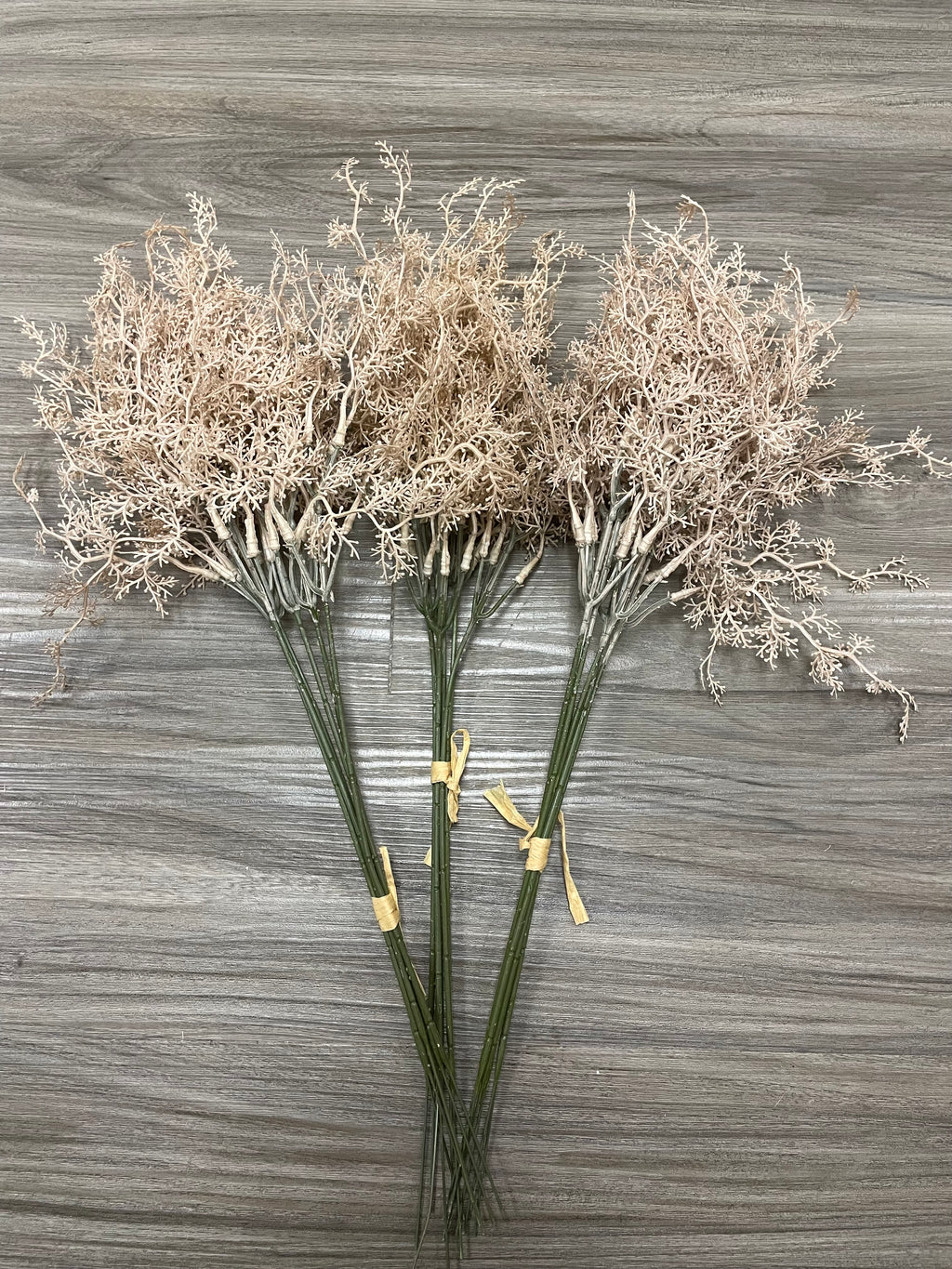 3Bunches/5Bunches Artificial Dried Grass Stems, Beige Natural Look Filler for Wedding Bouquets & DIY Decor (AF3)