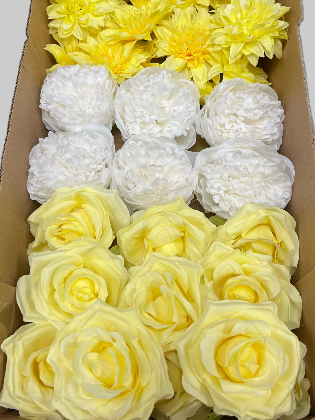 60/70 PCS Artificial Flower Heads (YS5), Mixed Colors for Wedding & DIY Decor