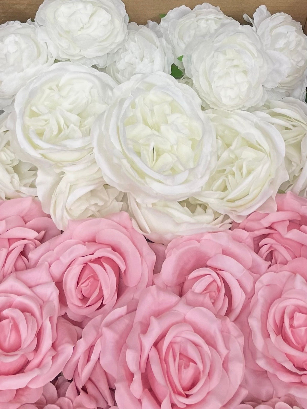 50/60 PCS Artificial Flower Heads (ES2AB), Mixed Colors for  Weddings, DIY Floral Decor & Centerpieces