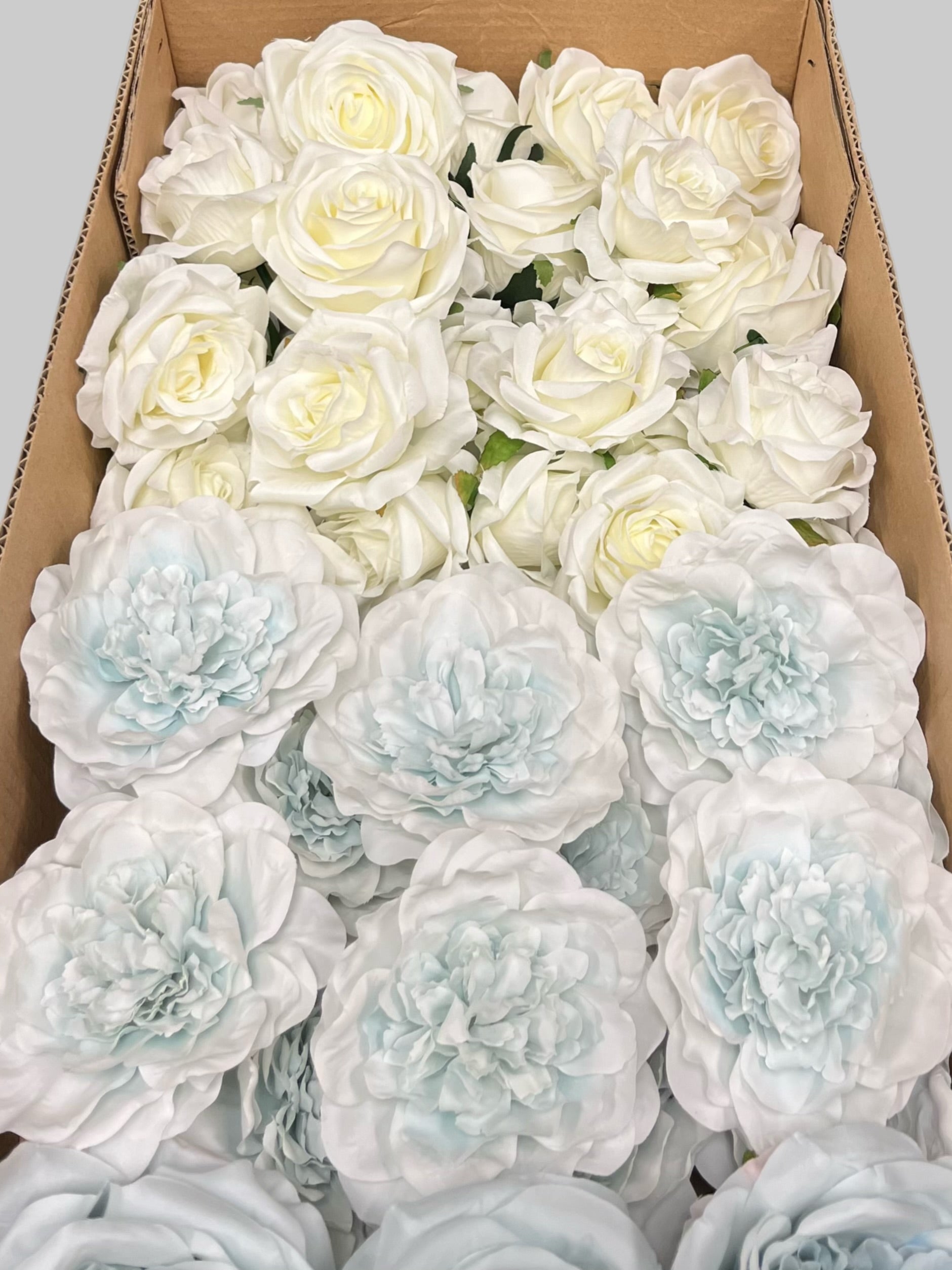 60/70 PCS Artificial Flower Heads (LS10AE), Mixed Color for DIY Wedding Bouquets, Centerpieces & Event Decor