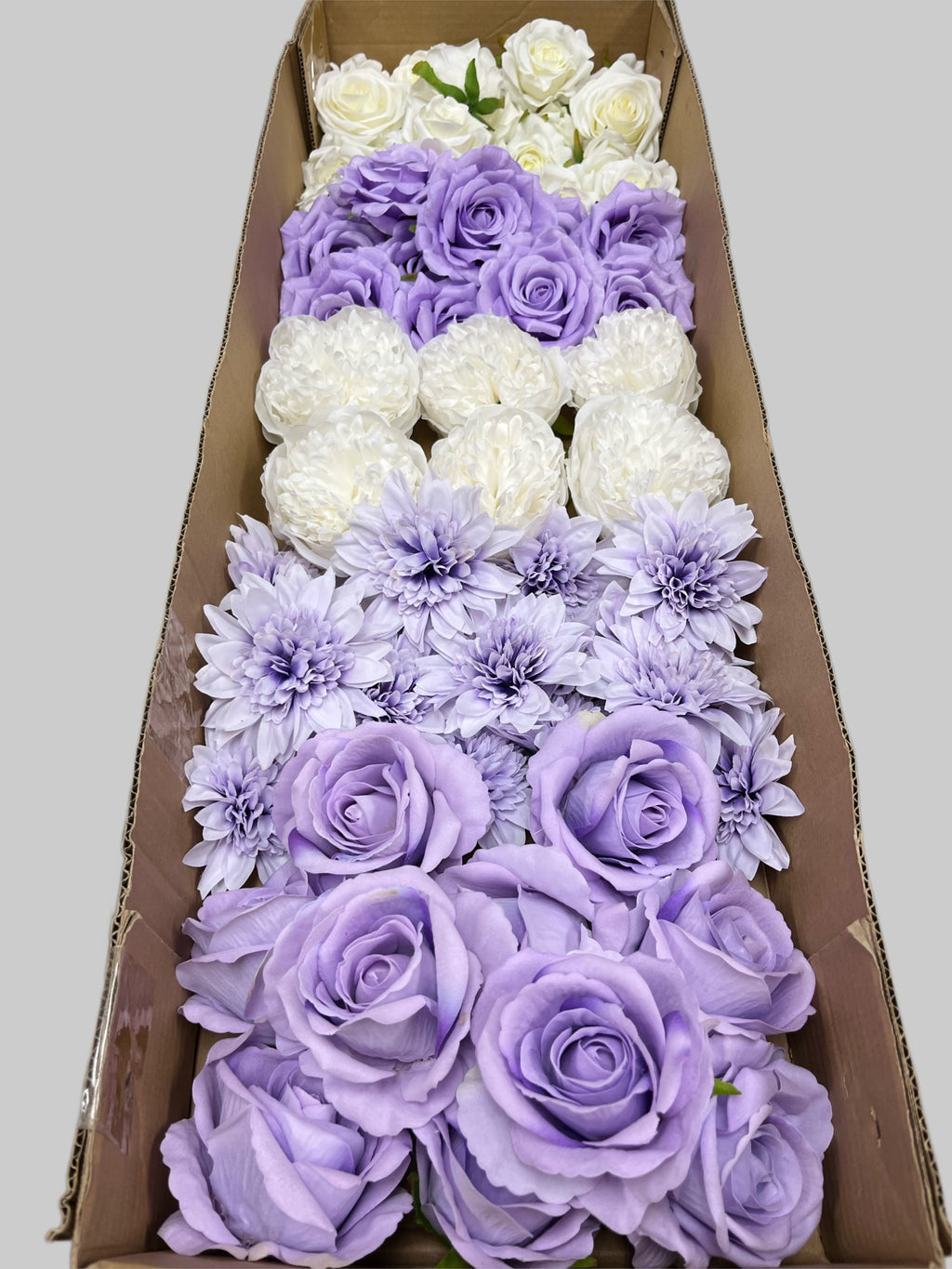 60/70 PCS Artificial Flower Heads (ZS5E), Mixed Colors for Wedding & DIY Decor