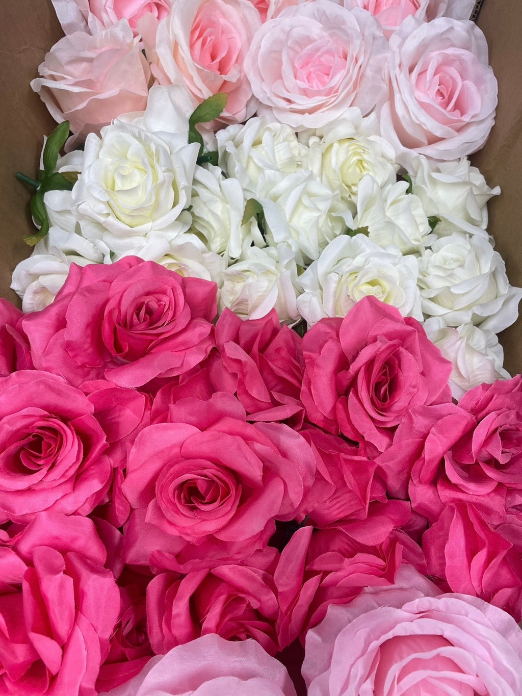 50/60 PCS Artificial Flower Heads (AS1BC1), Mixed Colors for Wedding & DIY Decor