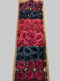 50/60 PCS Artificial Flower Heads (BH1), Mixed Colors for Wedding & DIY Decor