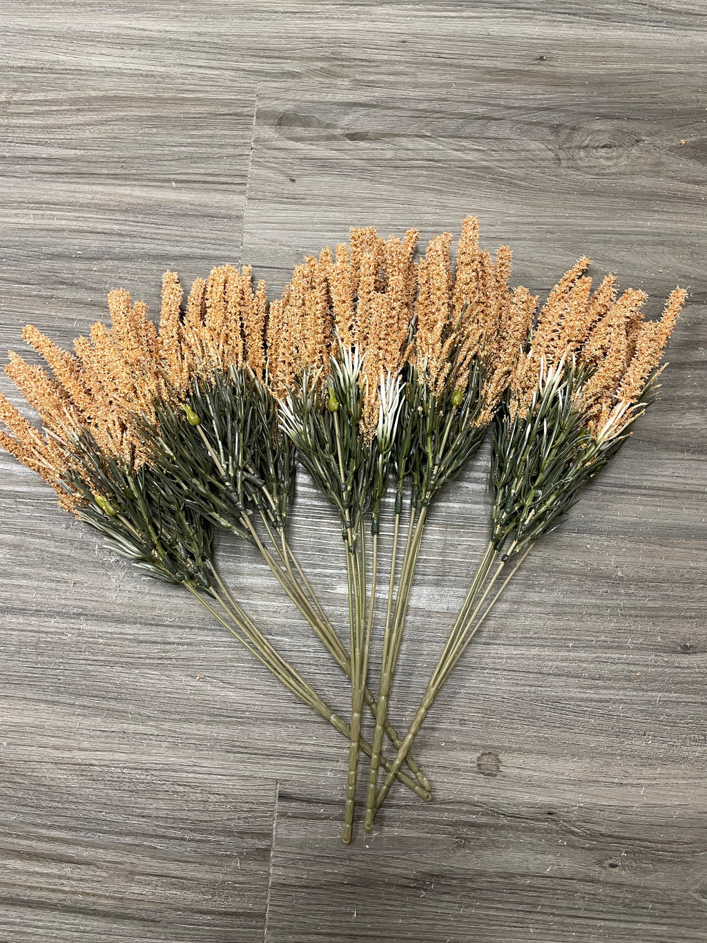 3Bunches/5Bunches Artificial Foxtail Grass Stems, Beige/Tan Dried Look Filler for Wedding, Bouquet & DIY Decor (AF2)