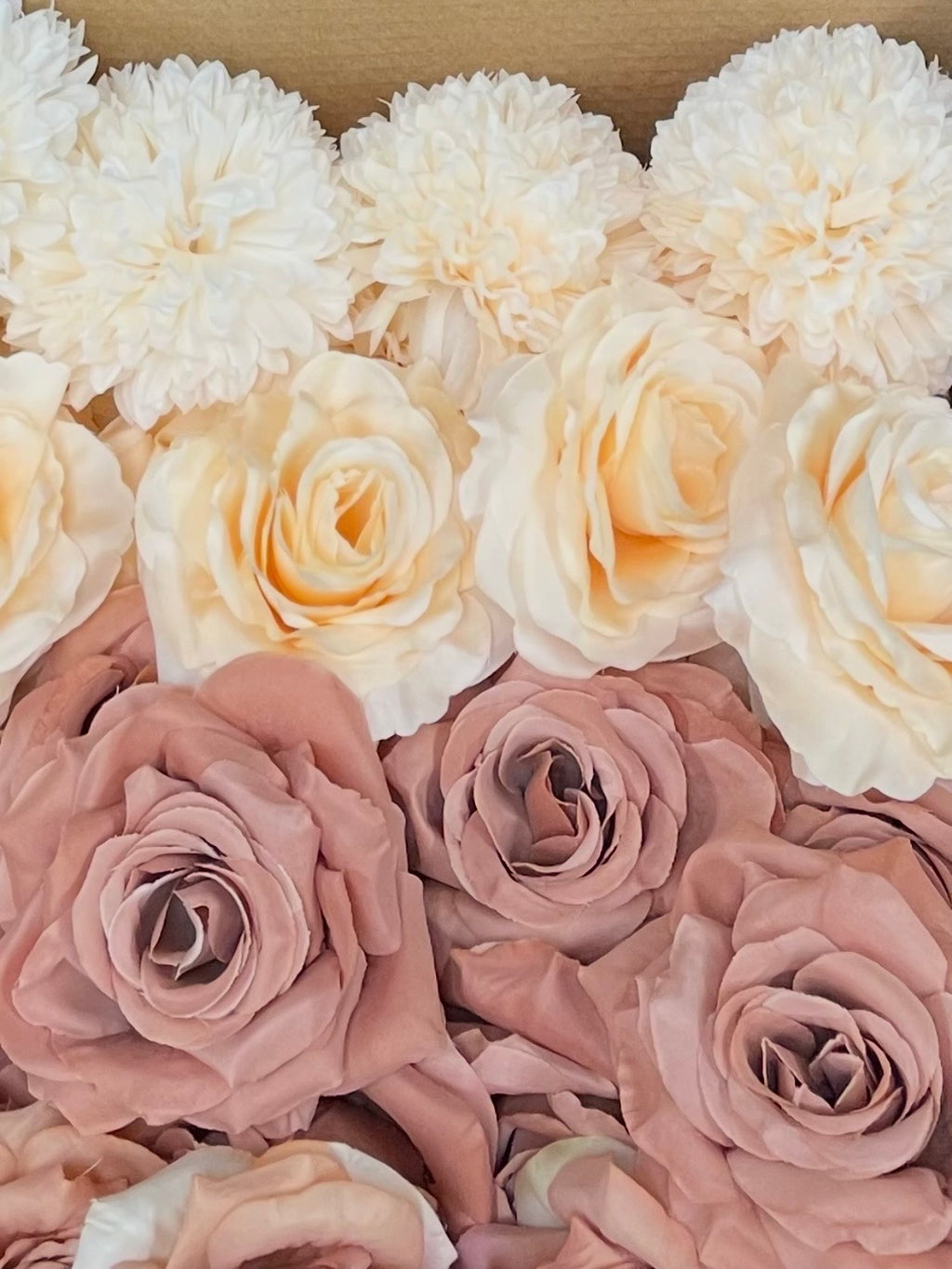 50/60 PCS Artificial Flower Heads (OS2A), Mixed Colors for Wedding & DIY Decor