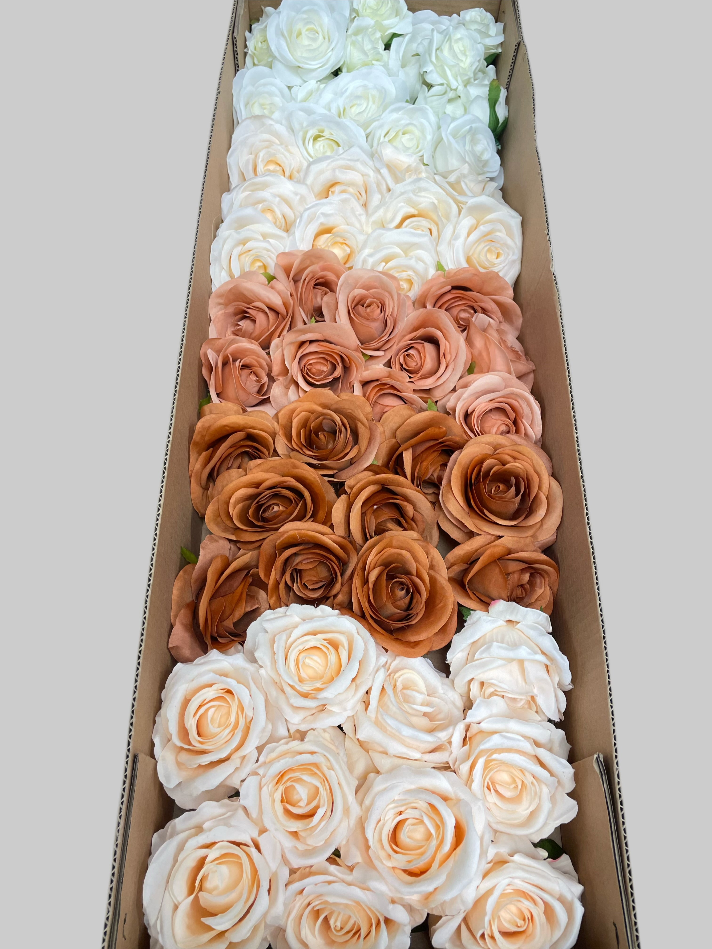 60/70 PCS Artificial Flower Heads(OS2) – Mixed Colors for Wedding & DIY Decor