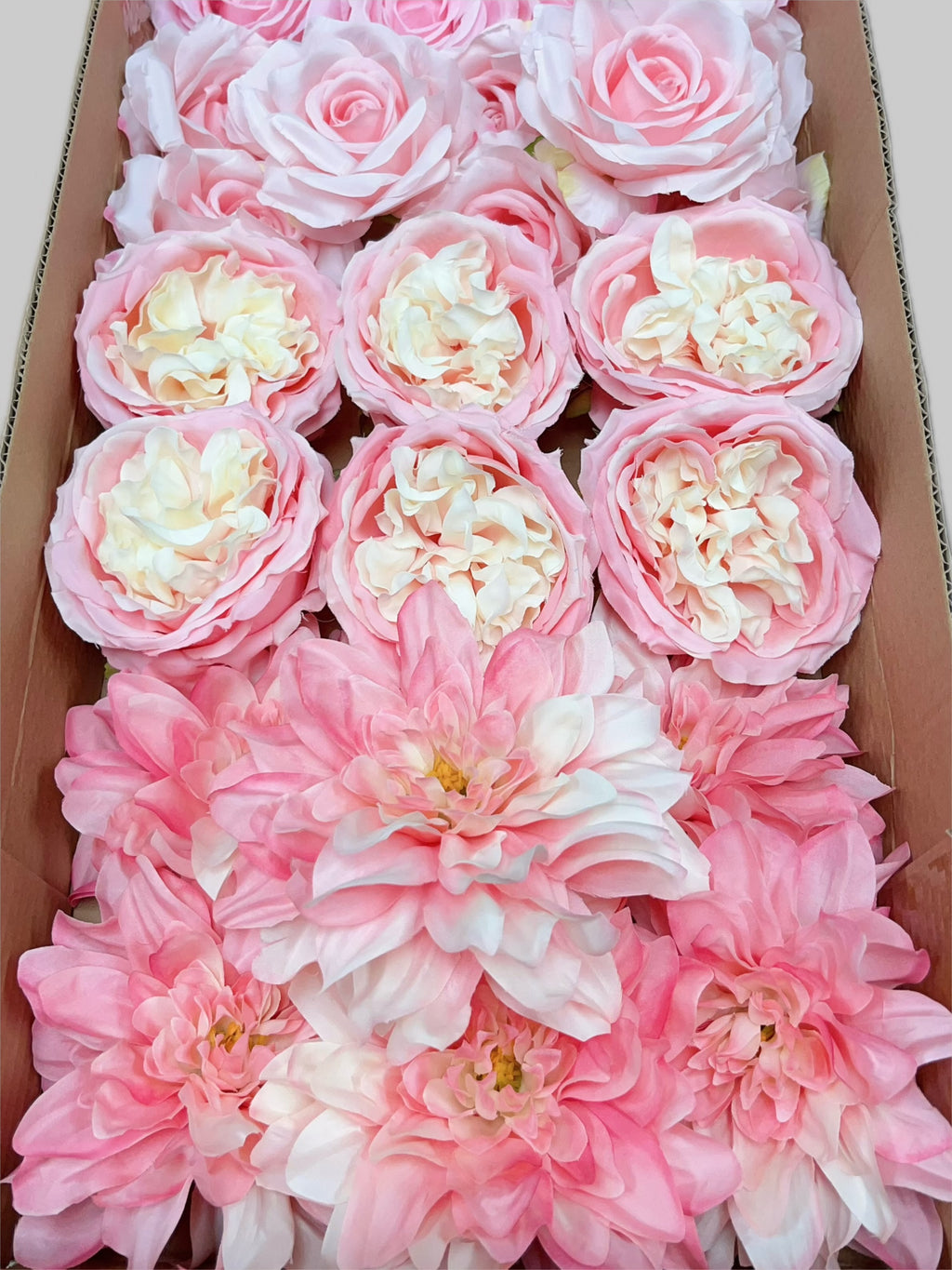 60/70 PCS Artificial Flower Heads (HS7), Mixed Colors for Wedding & DIY Decor