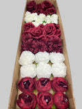 60/70 PCS Artificial Flower Heads (BW1), Mixed Colors for Wedding & DIY Decor