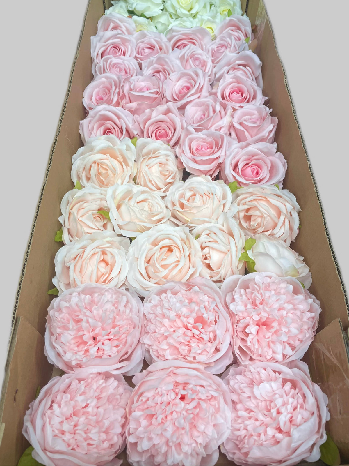 50/60 PCS Artificial Flower Heads(CS3B), Mixed Colors for Wedding & DIY Decor