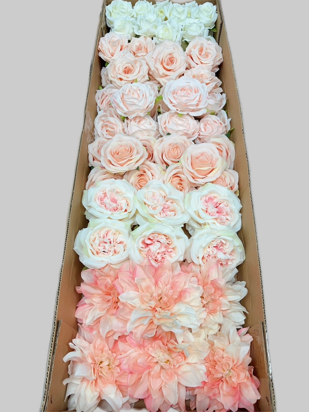 60/70 PCS Artificial Flower Heads (HS10AF), Mixed Colors for Wedding & DIY Decor