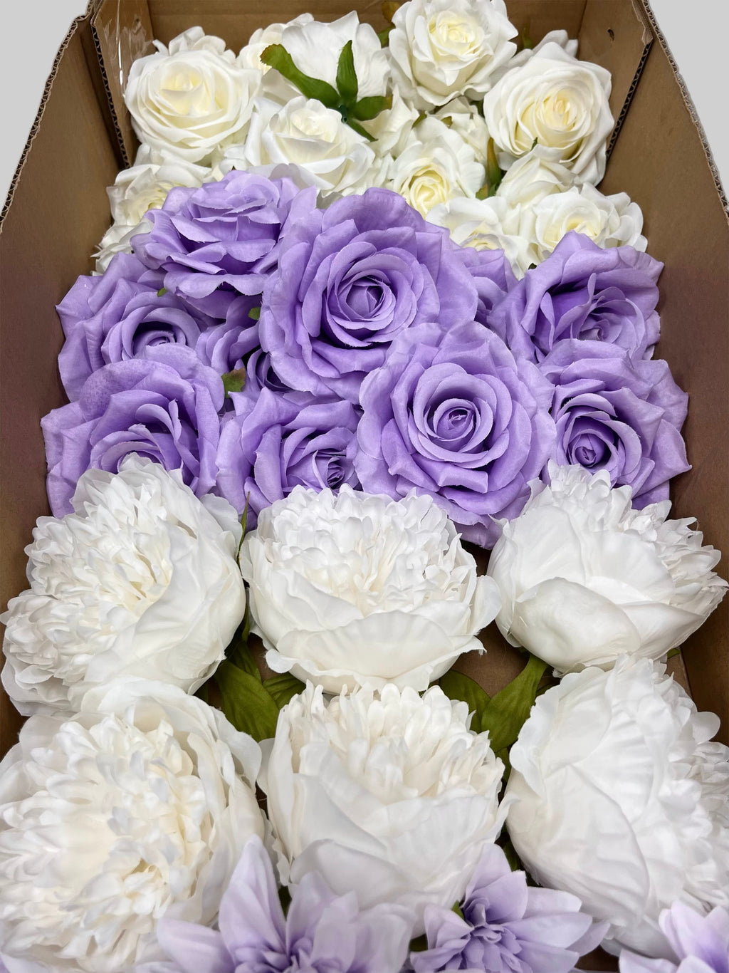60/70 PCS Artificial Flower Heads (ZS5E), Mixed Colors for Wedding & DIY Decor
