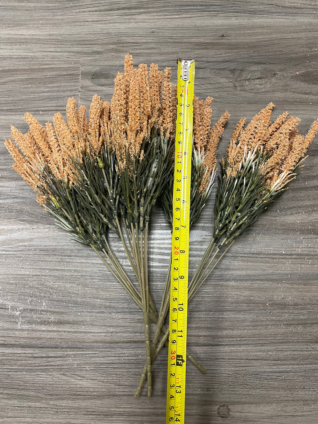 3Bunches/5Bunches Artificial Foxtail Grass Stems, Beige/Tan Dried Look Filler for Wedding, Bouquet & DIY Decor (AF2)