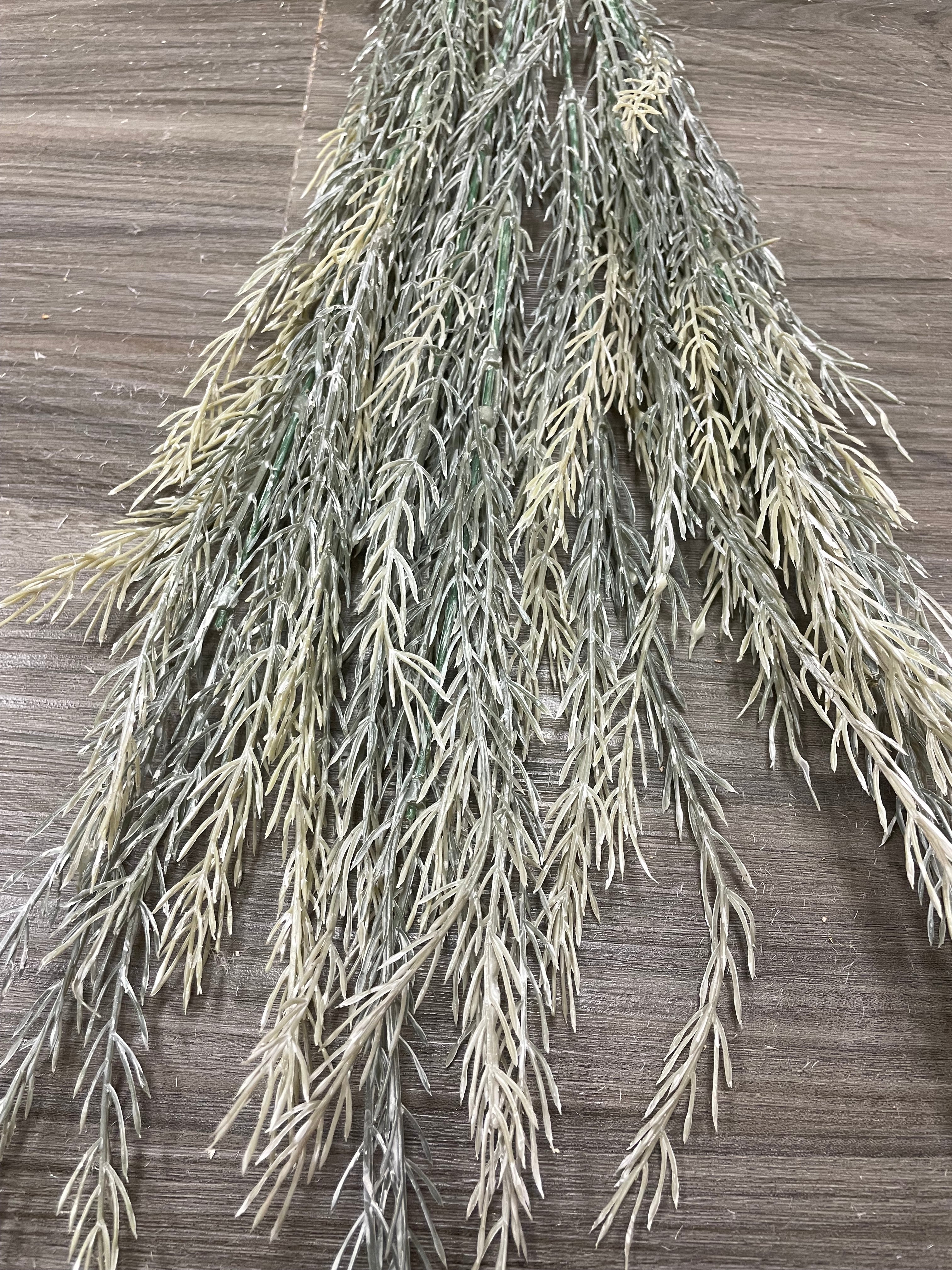 3Bunches/5Bunches Faux Silver Greenery Stems, Dusty Rosemary Style Filler for Wedding & Home Decor (AG3)