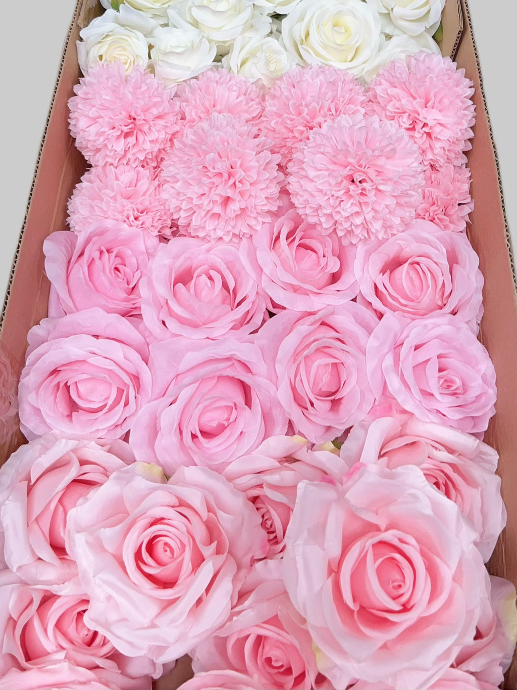 60/70 PCS Artificial Flower Heads (HS7), Mixed Colors for Wedding & DIY Decor