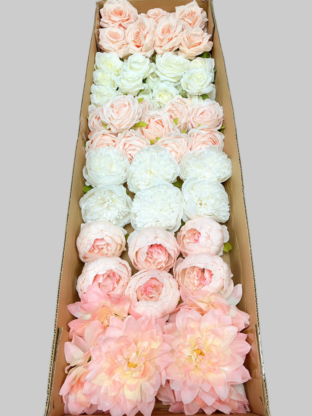 60/70 PCS Artificial Flower Heads (HS8), Mixed Colors for Wedding & DIY Decor