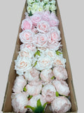 60/70 PCS Artificial Flower Heads (HS3AE), Mixed Colors for Wedding & DIY Decor