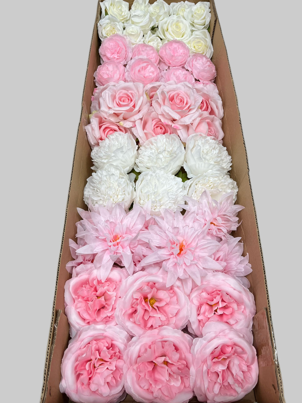60/70 PCS Artificial Flower Heads (HS5), Mixed Colors for Wedding & DIY Decor