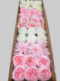 60/70 PCS Artificial Flower Heads (HS5), Mixed Colors for Wedding & DIY Decor