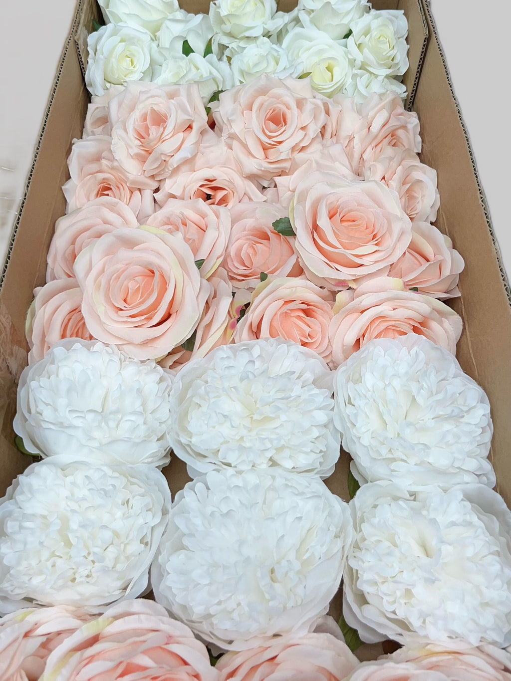60/70 PCS Artificial Flower Heads (HS10), Mixed Colors for Wedding & DIY Decor