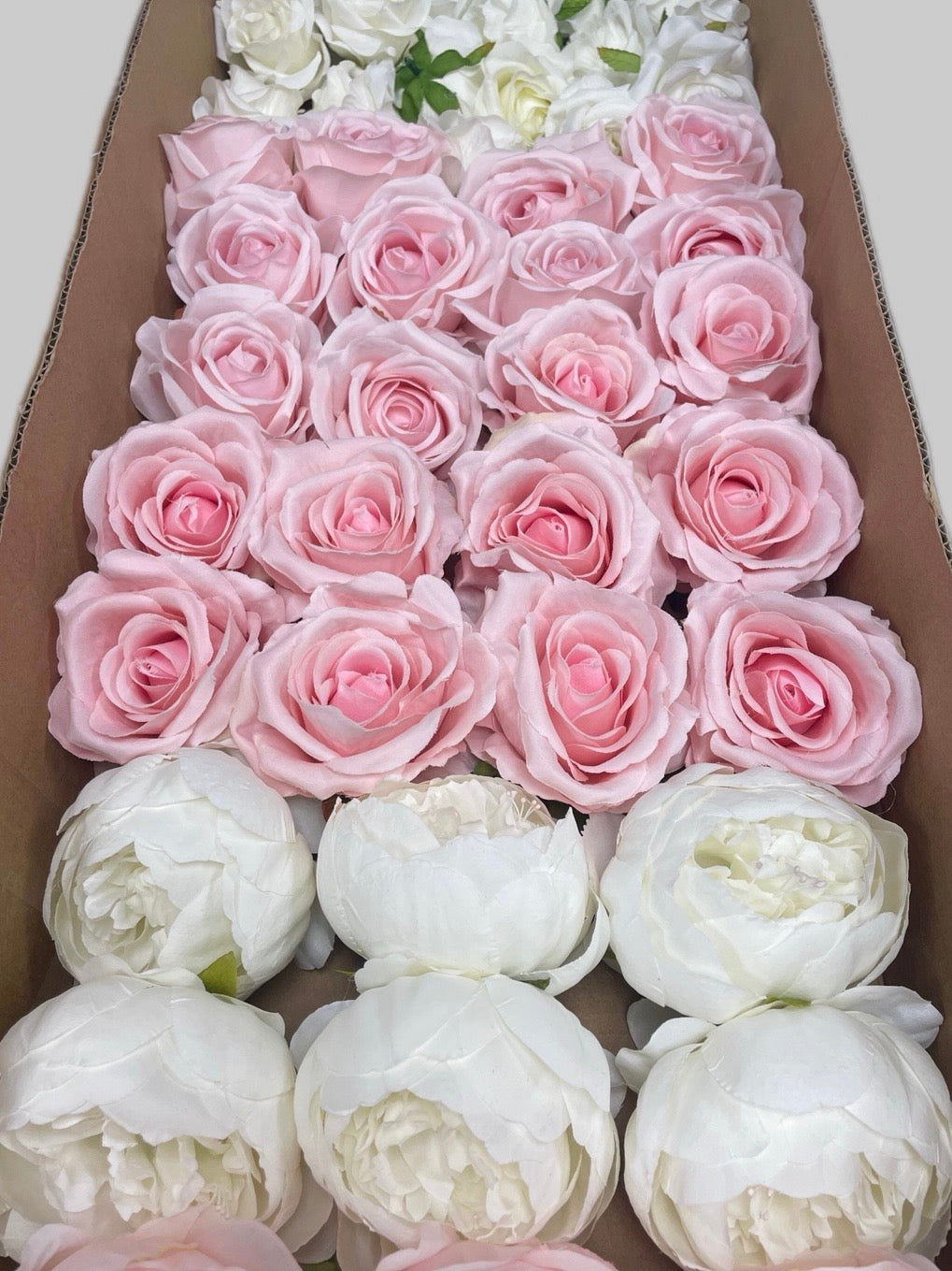 50/60 PCS Artificial Flower Heads(CS3B1), Mixed Colors for Wedding & DIY Decor
