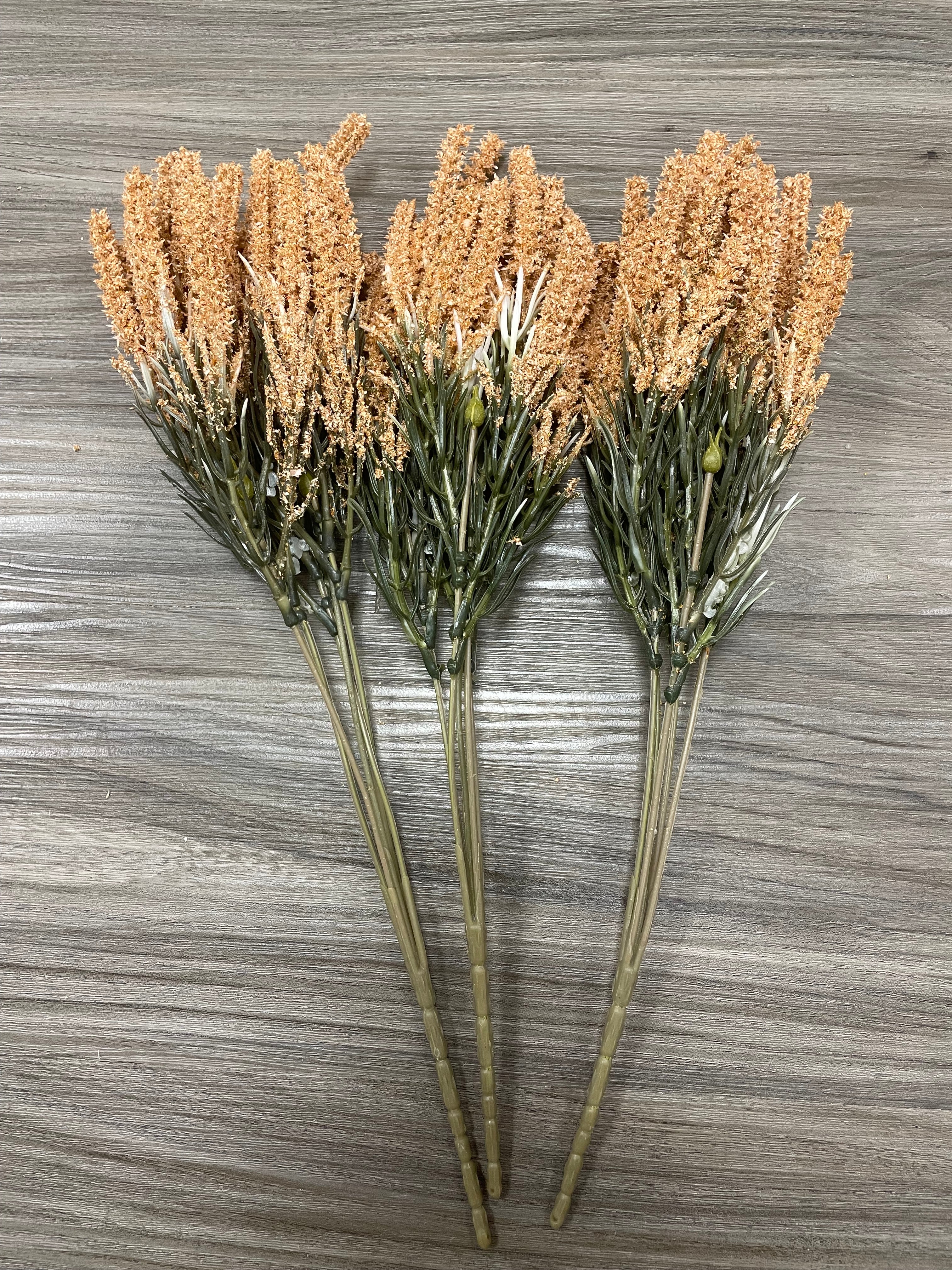 3Bunches/5Bunches Artificial Foxtail Grass Stems, Beige/Tan Dried Look Filler for Wedding, Bouquet & DIY Decor (AF2)