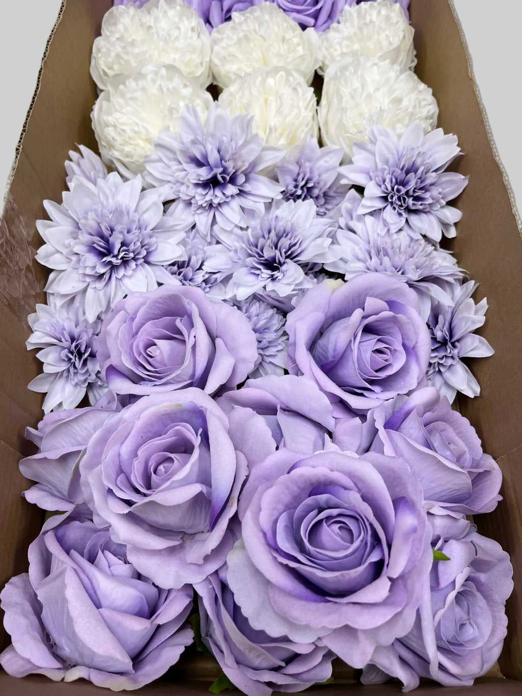 60/70 PCS Artificial Flower Heads (ZS5E), Mixed Colors for Wedding & DIY Decor