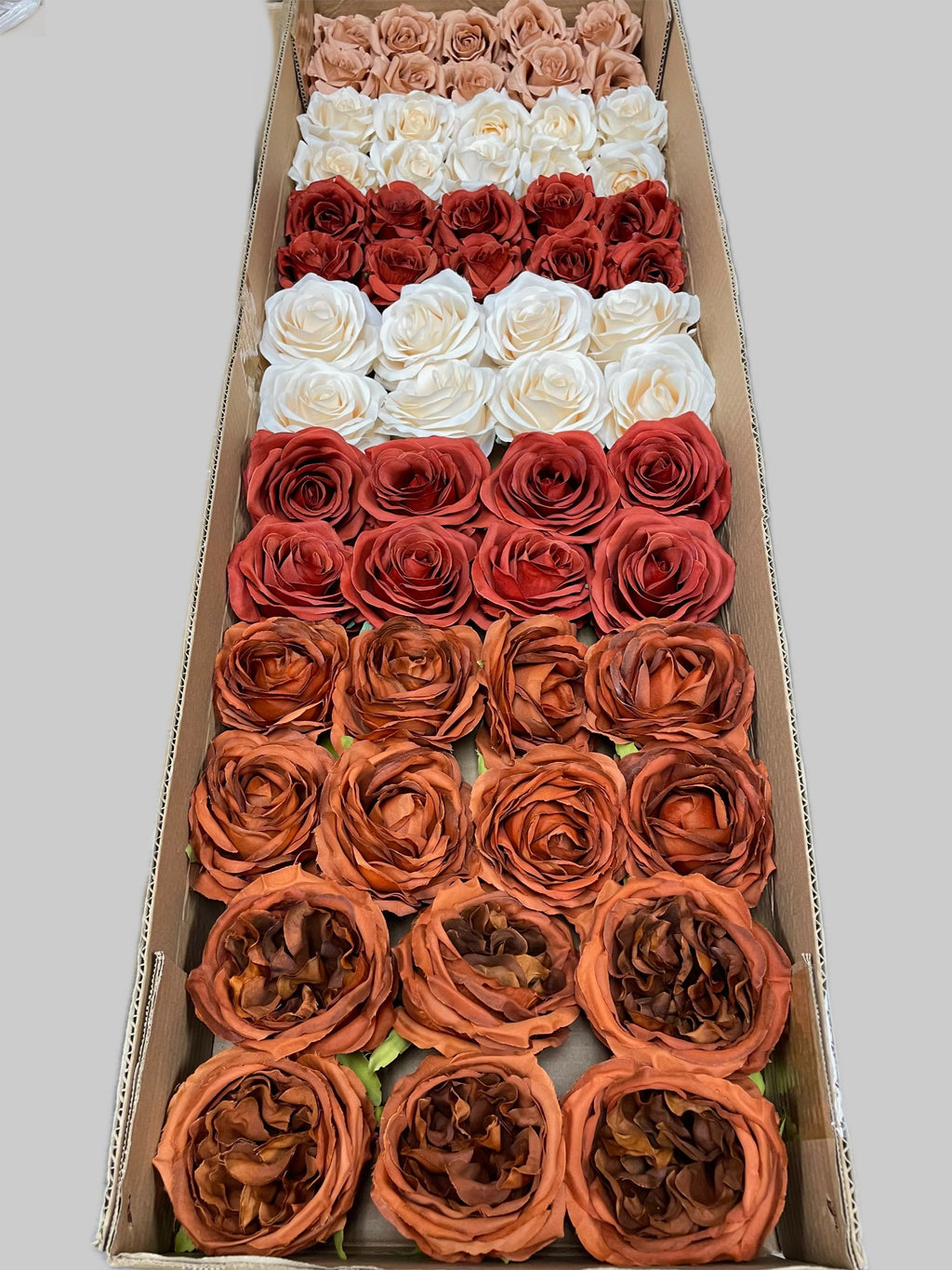 50/60 PCS Artificial Flower Heads (FS5), Mixed Colors for Wedding & DIY Decor