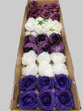 60/70 PCS Artificial Flower Heads (ZS7), Mixed Colors for Wedding & DIY Decor